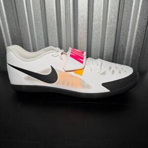 Nike Zoom Rotational 6 White Black Track & Field Throwing Shoe 685131-102 Sz 15